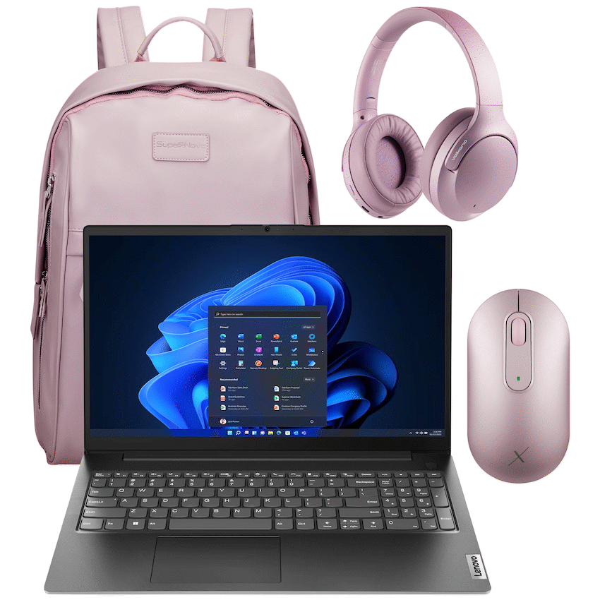 Lenovo Devices Lenovo 82YU015DSA - V15 AMD Ryzen 5 8/256 Ladies Bundle