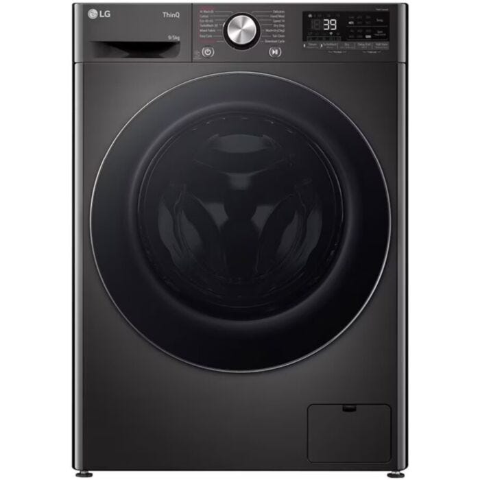 LG LG 9/5kg Black Finish Front Loader Washer Dryer Combo With AI DD™ A nd Steam+™ - F2Y9FCP2ZB