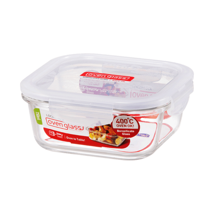 Legend Legend 750ml LocknLock Euro Glass Square Container - LLG224