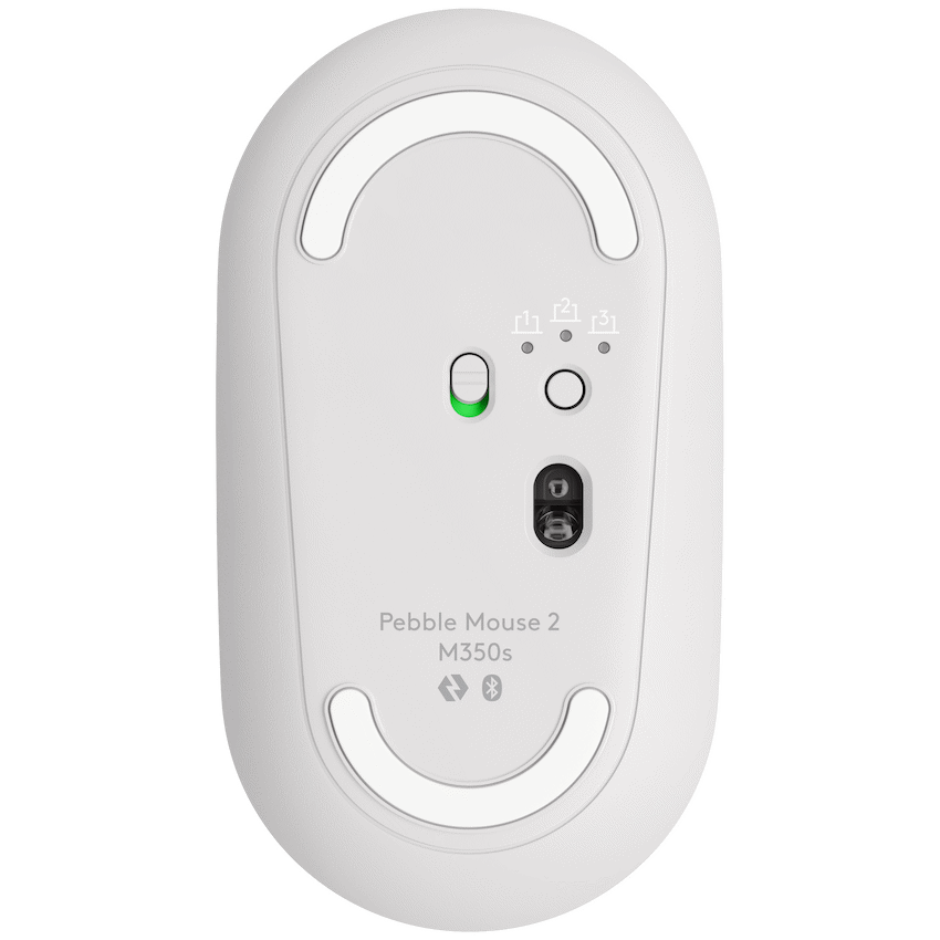 Logitech Computer Peripherals Logitech(R) Pebble Mouse 2 M350s  - TONAL WHITE - BT - DONGLELESS