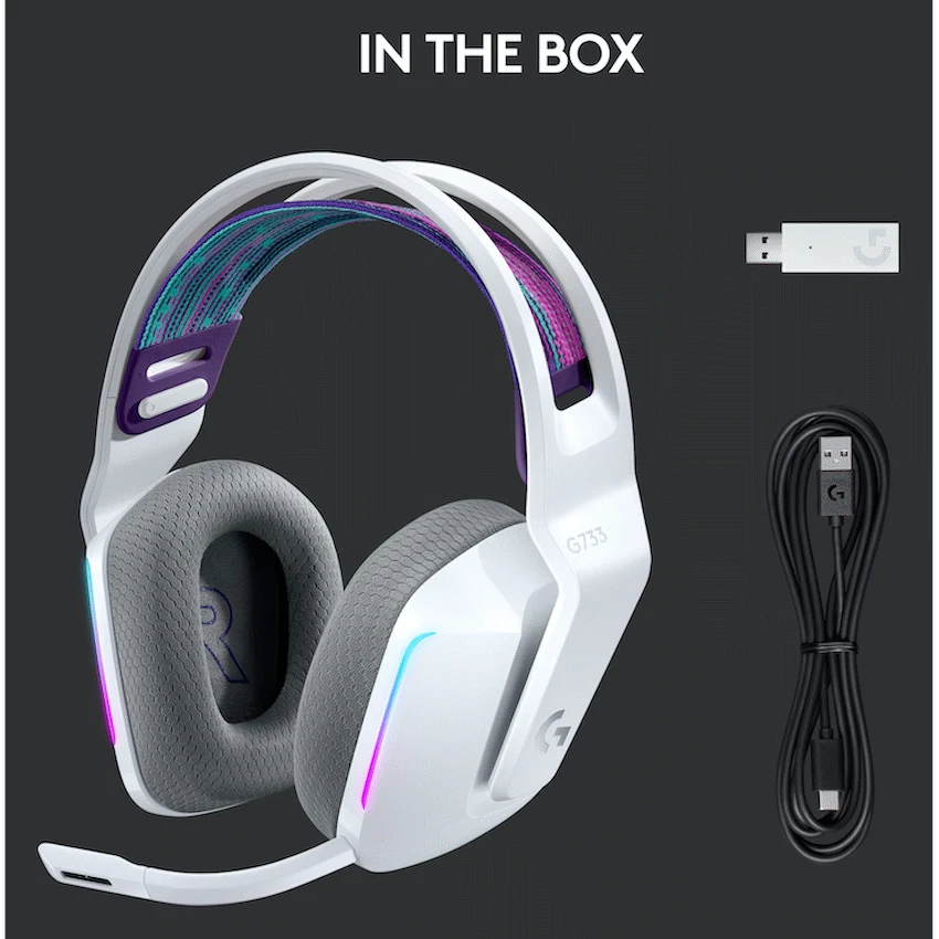 LogitechG Gaming Logitech(R) G733 Lightspeed Wireless RGB Gaming Headset - White