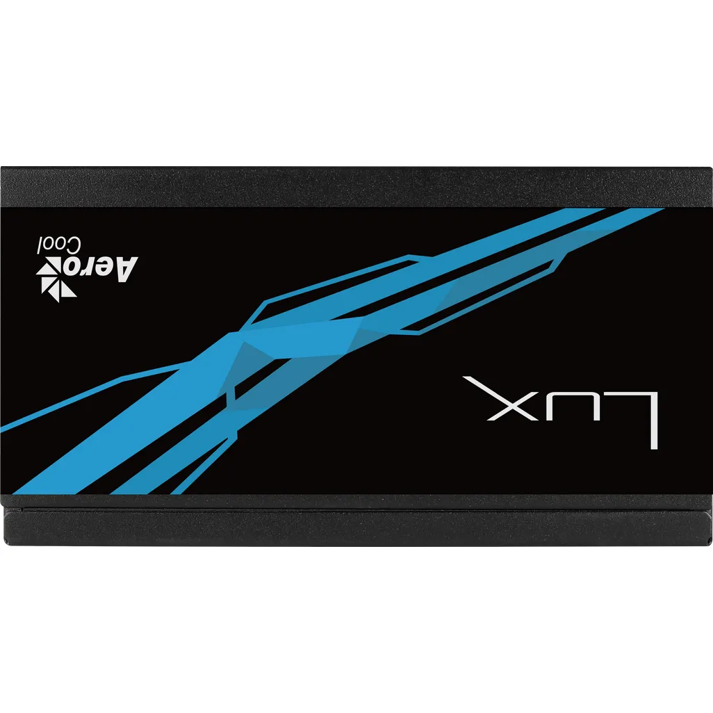 Aerocool LUX Bronze 550W  PSU - ATX 24 PIN; 1x 4+4PIN CPU; 4x SATA; 2x PATA; 1x PCIe 6+2PIN.