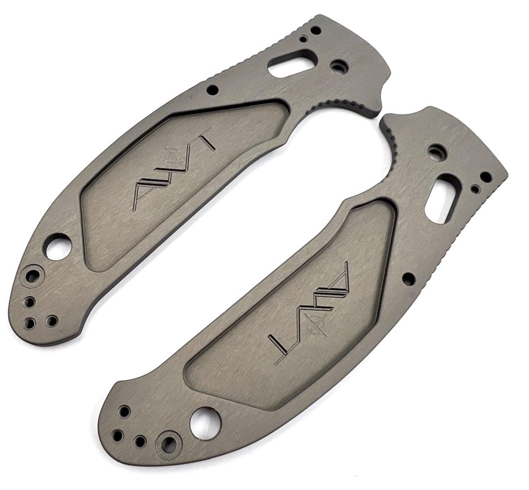 AWT Spyderco Manix 2 Scales – Agent Series – Linerless – Black  Screws - Sniper Grey Anodized