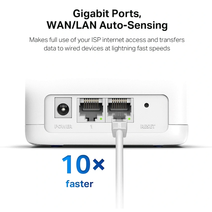 Mercusys Networking TP-Link Mercusys Halo H30G (2-Pack) AC1300 Whole Home Mesh Wi-Fi System