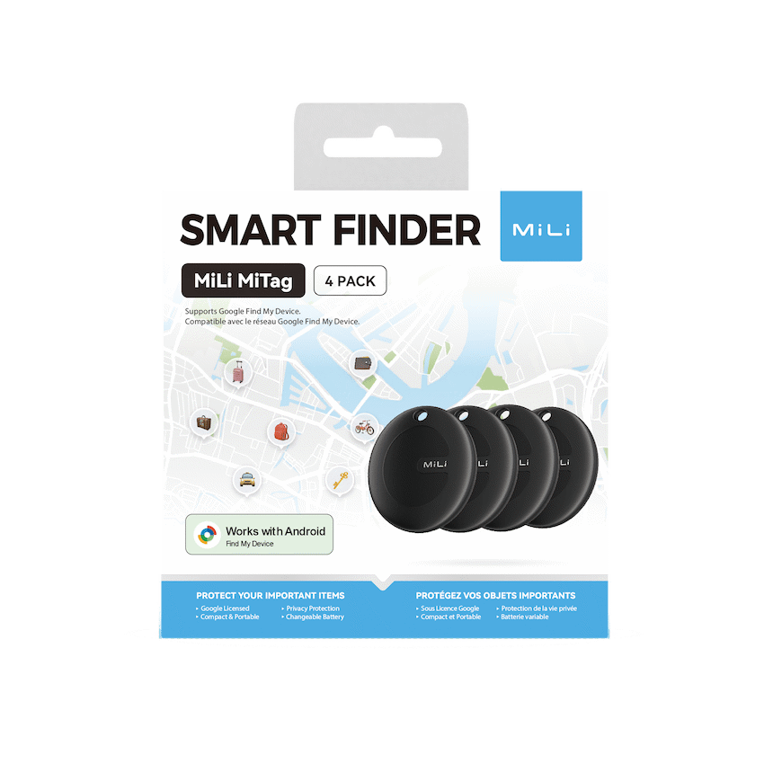 Mili Mobile Accessories MiTag Android Tag with Keyring - 4 Pack