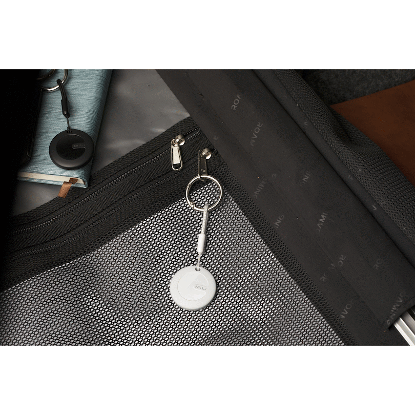 Mili Mobile Accessories MiTag Apple-Compatible Tag with Leather Keychain Accessory - 1 Pack