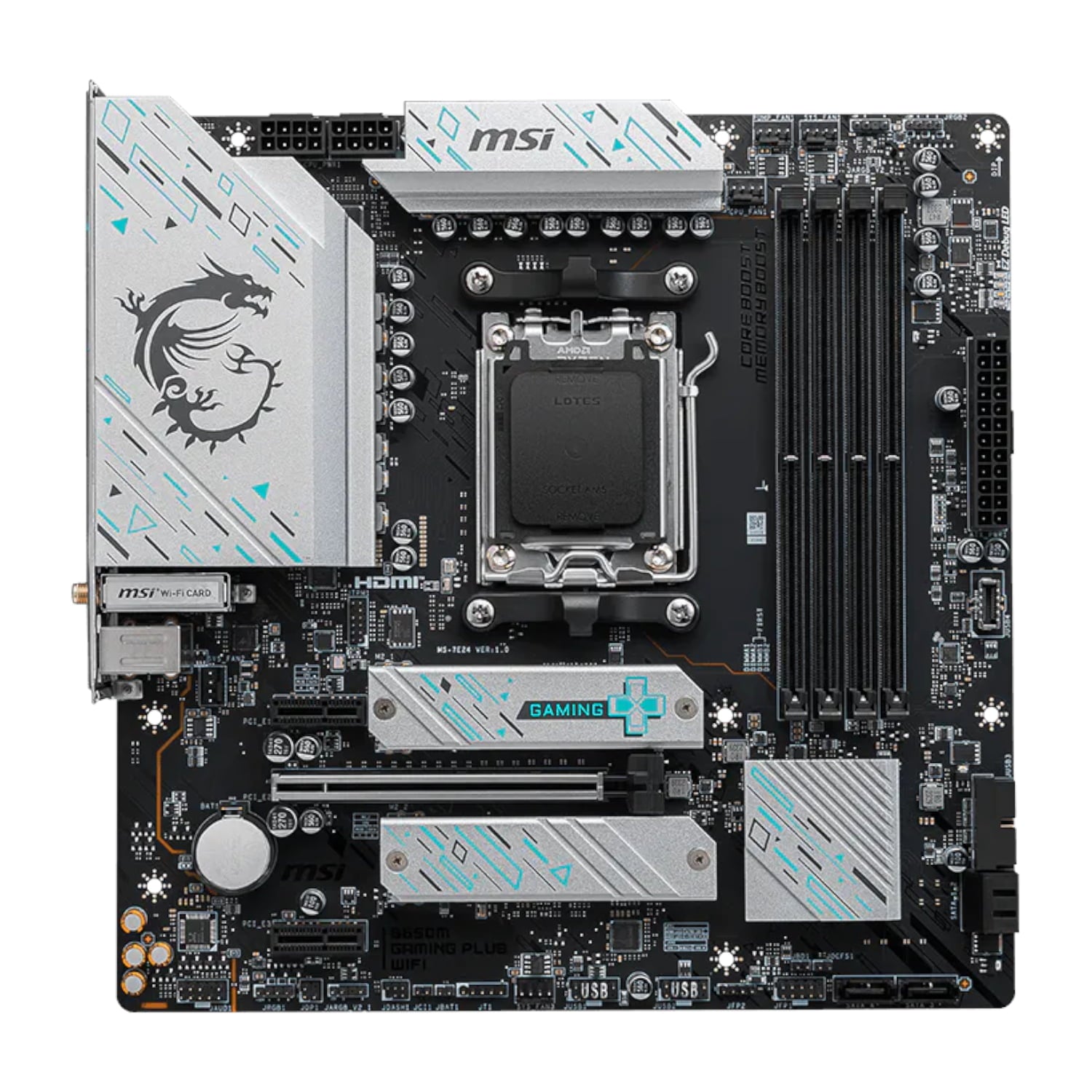 MSI MSI B650M Gaming Plus WiFi AM5 M-ATX Gaming Motherboard