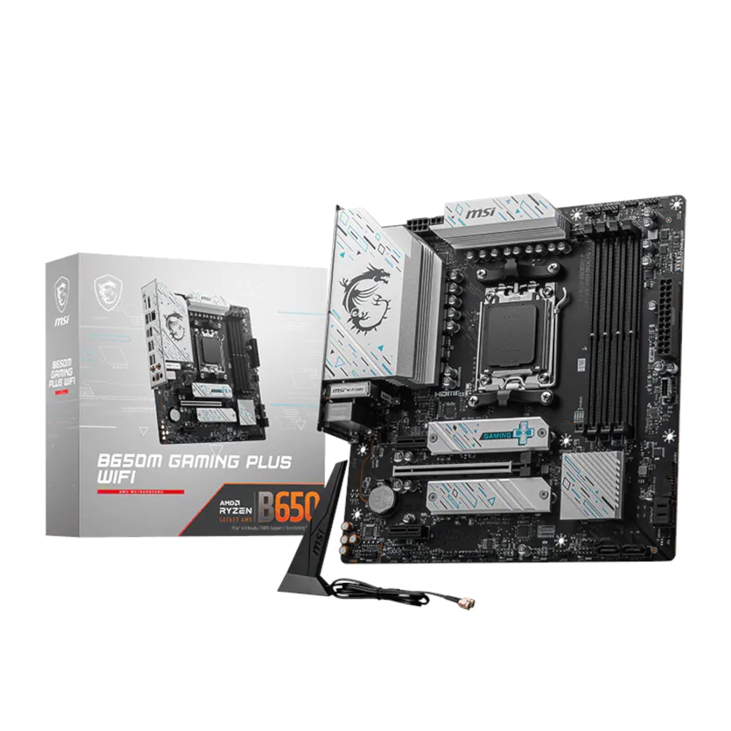 MSI MSI B650M Gaming Plus WiFi AM5 M-ATX Gaming Motherboard