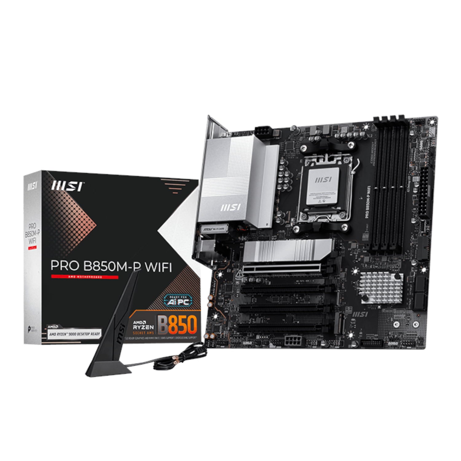 MSI MSI PRO B850M-P WIFI AM5 mATX Motherboard