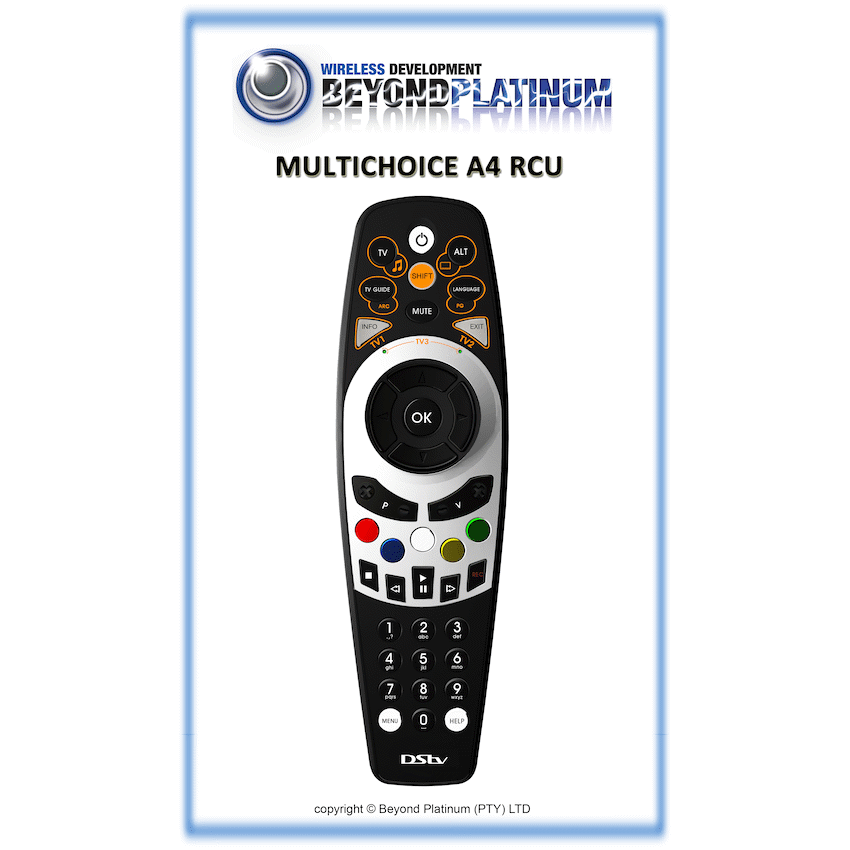 Multichoice Televisions DStv HD Remote (A4)