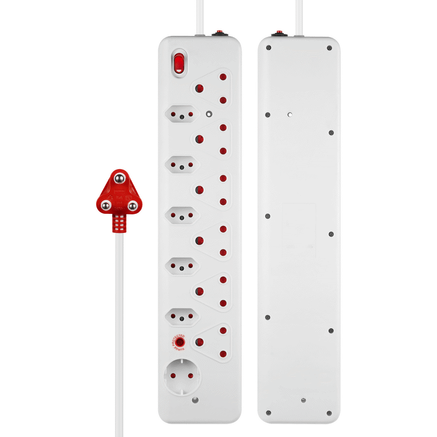Nexon Electrical Nexon 12-Way Medium Surge Multiplug 0.5m - White