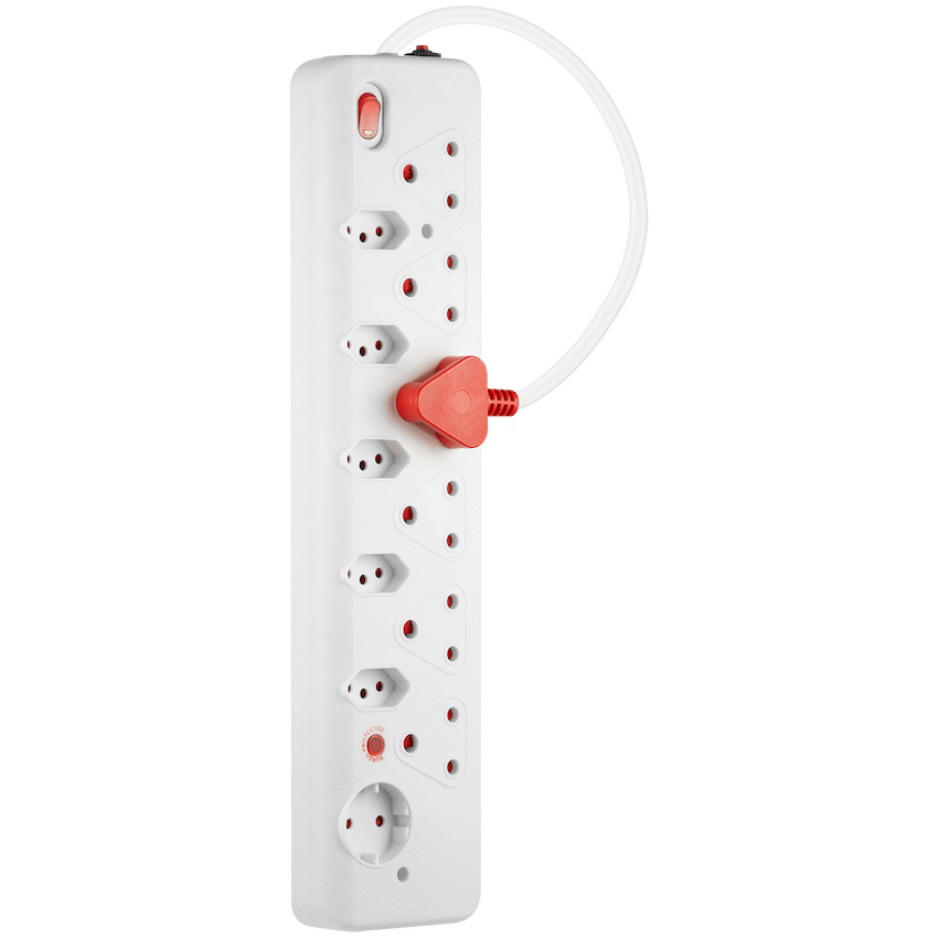 Nexon Electrical Nexon 12-Way Medium Surge Multiplug 0.5m - White