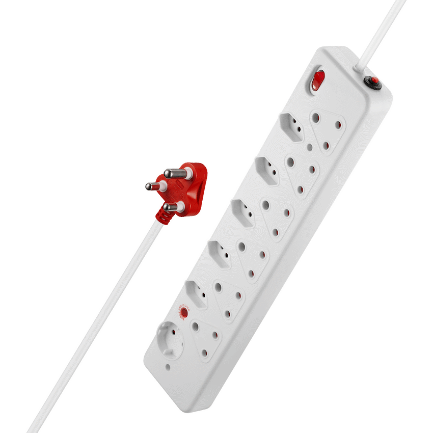 Nexon Electrical Nexon 12-Way Medium Surge Multiplug 0.5m - White