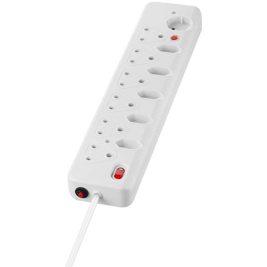 Nexon Electrical Nexon 12-Way Medium Surge Multiplug 0.5m - White