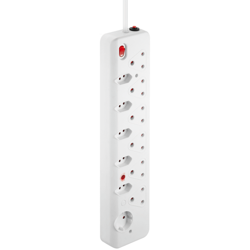 Nexon Electrical Nexon 12-Way Medium Surge Multiplug 0.5m - White