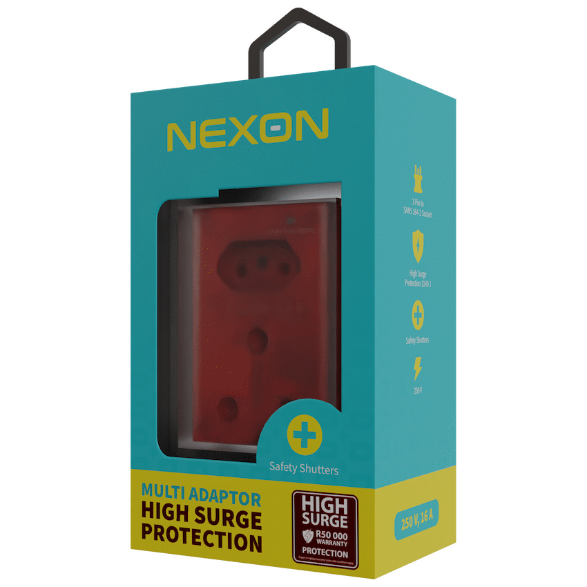 Nexon Electrical Nexon 2-Way High-Surge Multi Adaptor