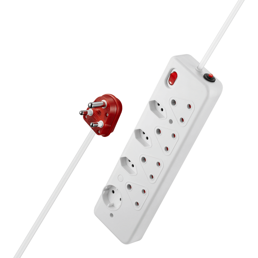 Nexon Electrical Nexon 8-Way High Surge Multiplug 0.5m