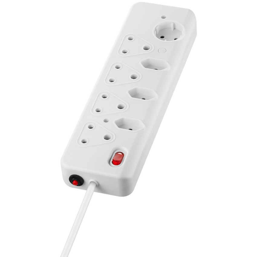 Nexon Electrical Nexon 8-Way High Surge Multiplug 0.5m