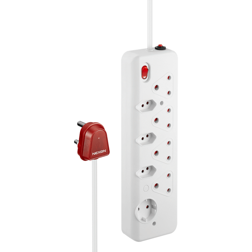 Nexon Electrical Nexon 8-Way High Surge Multiplug 0.5m