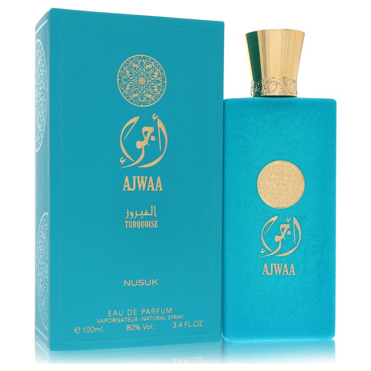 Nusuk Eau De Parfum Spray (Unisex) 3.4 oz Eau De Parfum Spray Nusuk Ajwaa Turquoise Eau De Parfum Spray (Unisex) By Nusuk