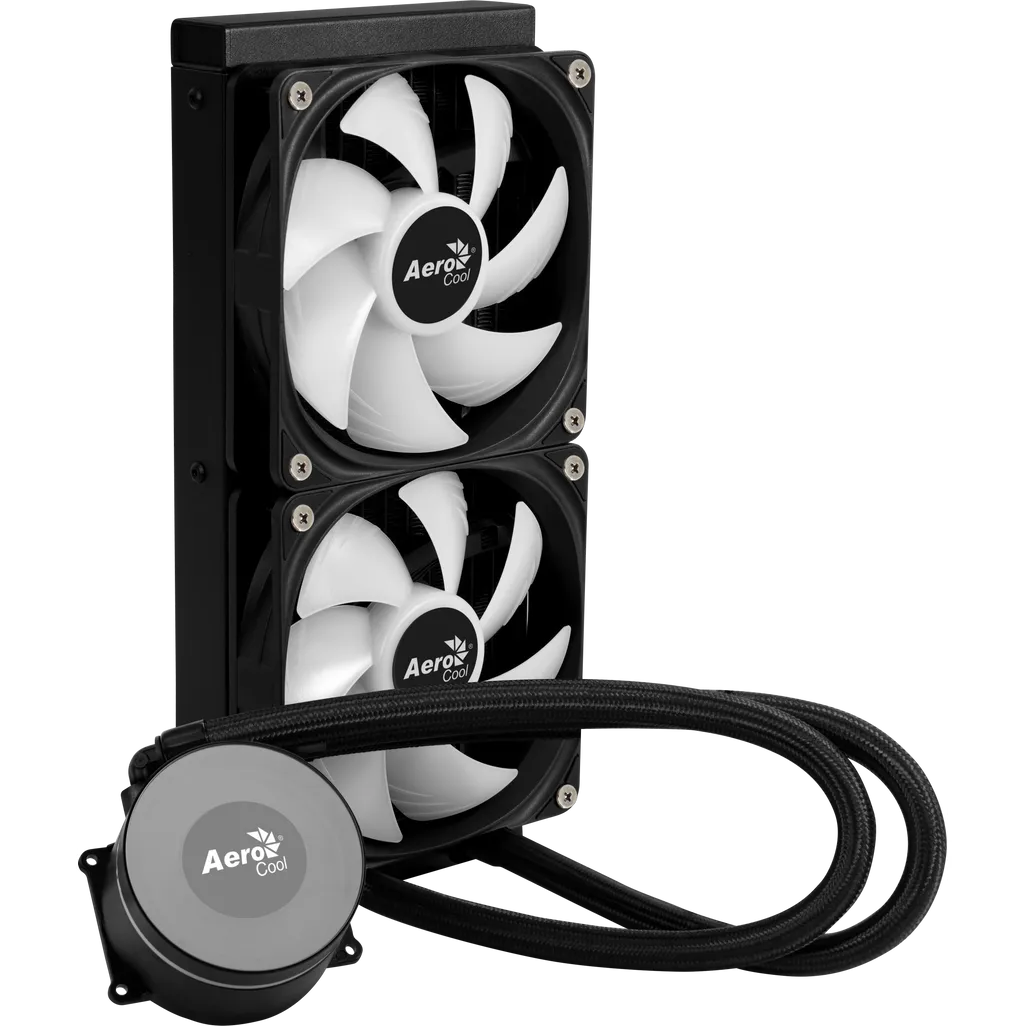 Aerocool Oasis L240 Black - 240mm ARGB Liquid Cooler - Intel LGA1851/LGA1700; AMD AM4/AM5