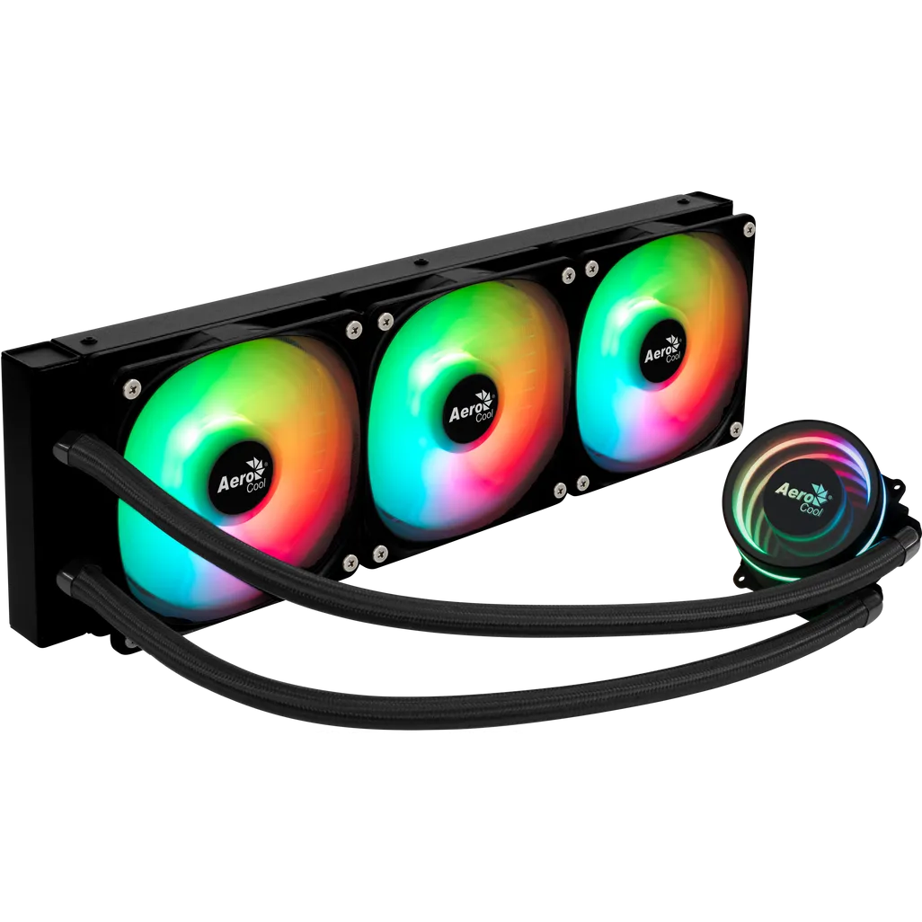 Aerocool Oasis L360 Black - 360mm ARGB Liquid Cooler - Intel LGA1851/LGA1700 .