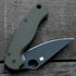 AWT Spyderco Para Military 2 Scales – Agent Series – Clip Side Liner Delete – OD Green Anodized