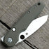 AWT Spyderco Smock Scales - Aggressive Agent Milling - OD Green Anodized