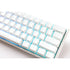 Ducky Keyboard One 2 Pro 60% Mechanical Keyboard; RGB; PBT Double Shot Keycaps - White- Cherry Red .