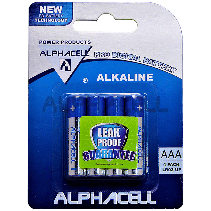 Other Electrical Alphacell Alkaline Pro Digital - AAA 4 Pc Carded