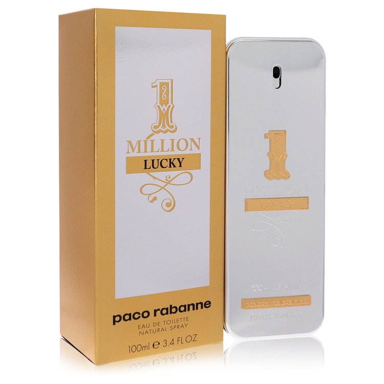 Paco Rabanne Eau De Toilette Spray 3.4 oz Eau De Toilette Spray 1 Million Lucky Eau De Toilette Spray By Paco Rabanne