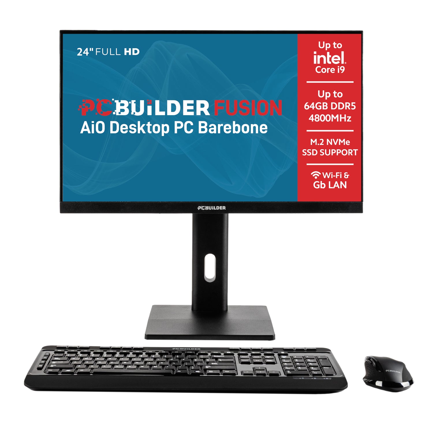 PCBuilder PCBuilder Fusion 24" DDR5 All-in-One Office Desktop - Barebone
