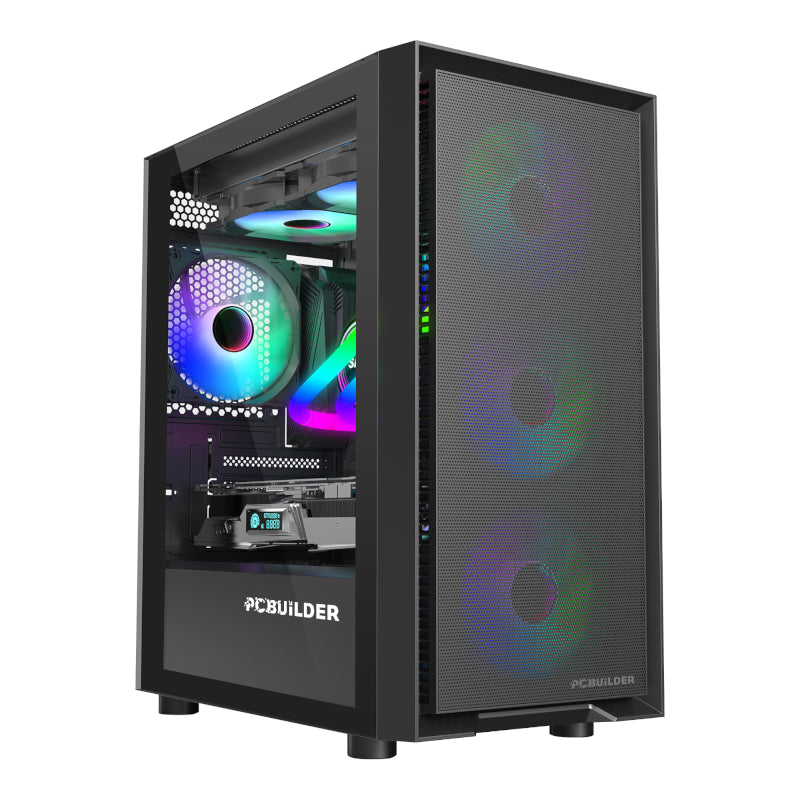 PCBuilder PCBuilder Protector Micro-ATX Gaming Chassis + 550W PSU