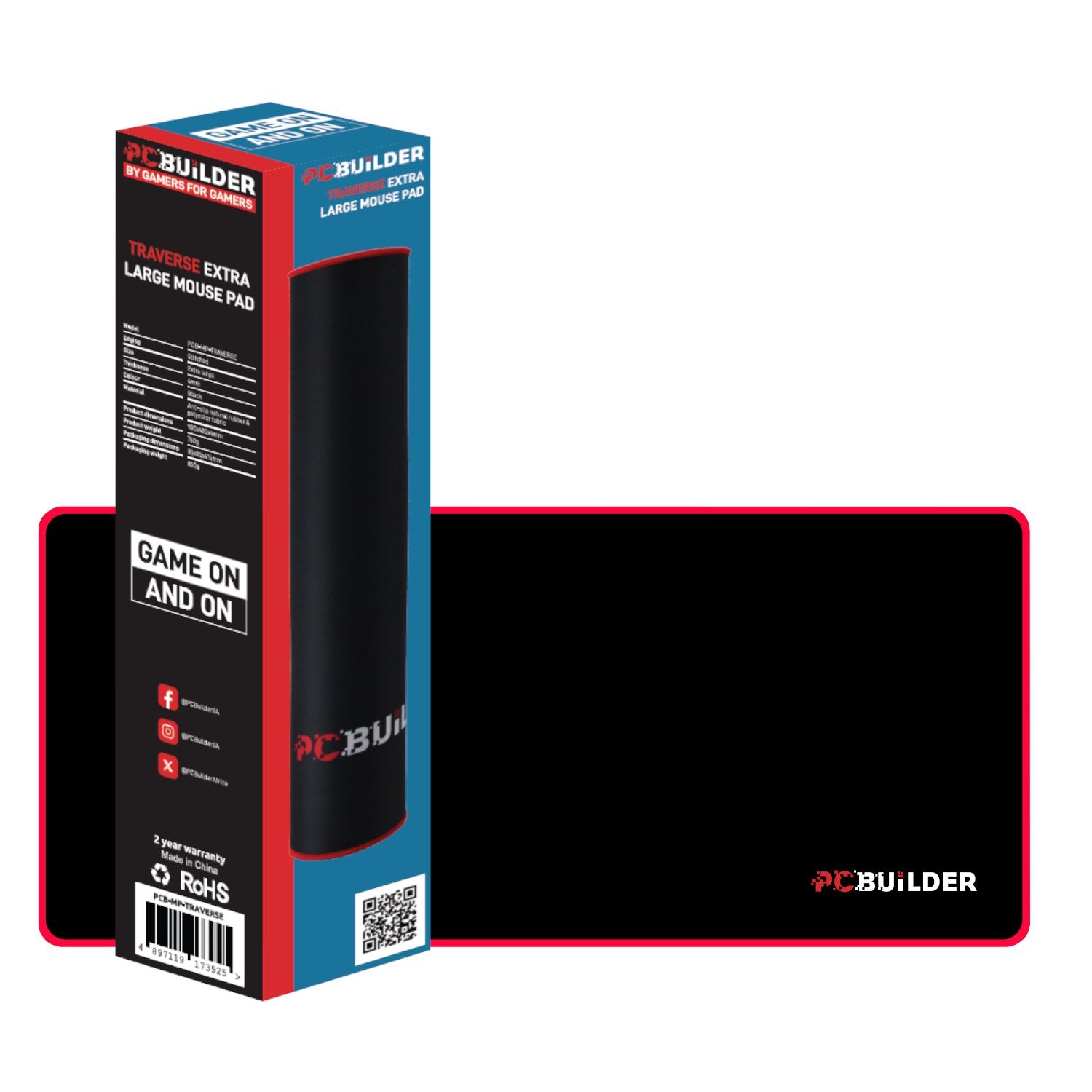 PCBuilder PCBuilder Traverse Large Mouse Pad