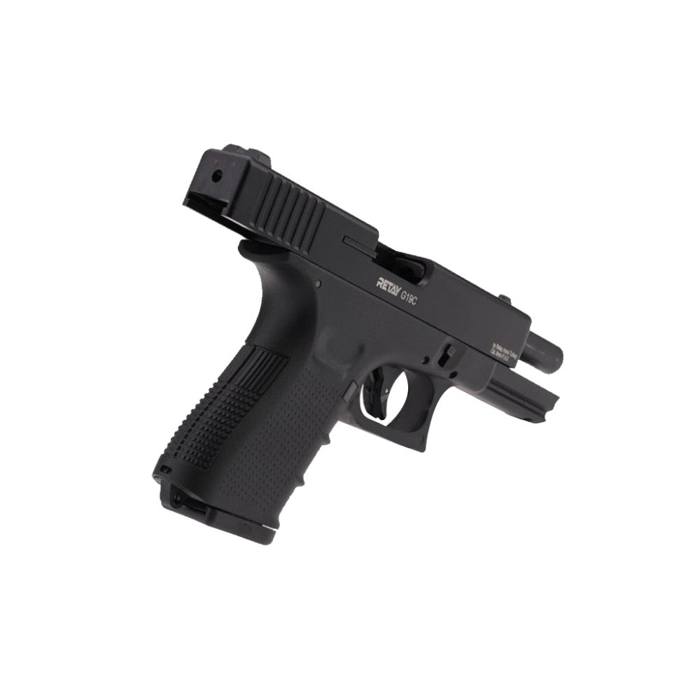 Retay G19C Black Blank/Pepper Gun (Semi Auto|14+1|9mm PAK) - GSA