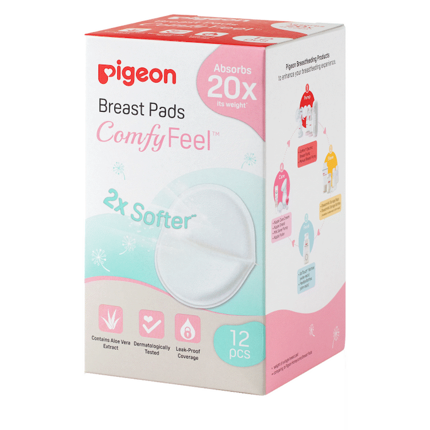 Pigeon Baby & Toddler Pigeon Breast Pads Comfy Feel 12 Pc Pack