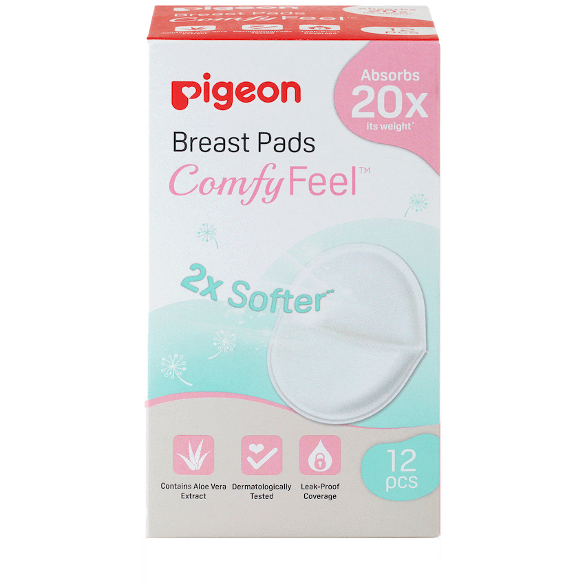 Pigeon Baby & Toddler Pigeon Breast Pads Comfy Feel 12 Pc Pack