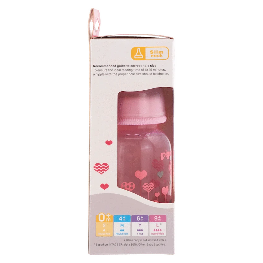 Pigeon Baby & Toddler Pigeon Flexible Bottle STD Neck - Pink - 120ml
