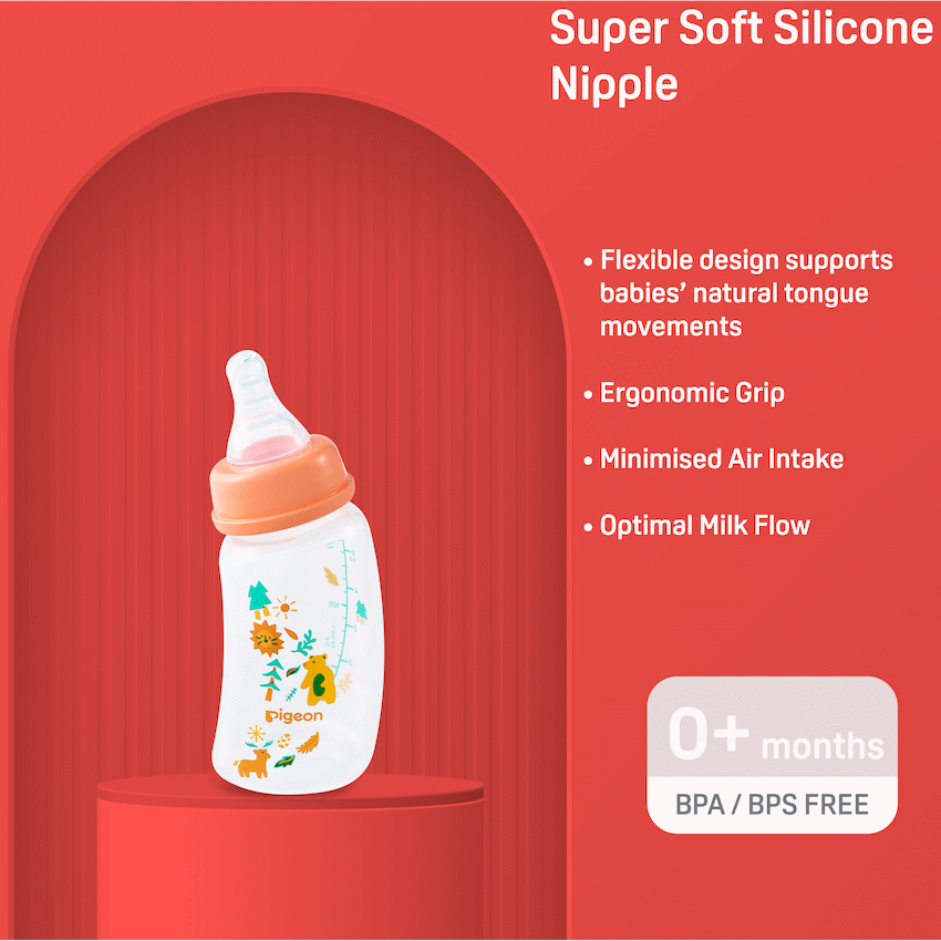 Pigeon Baby & Toddler Pigeon Flexible Curve Bottle 150ml - Forest