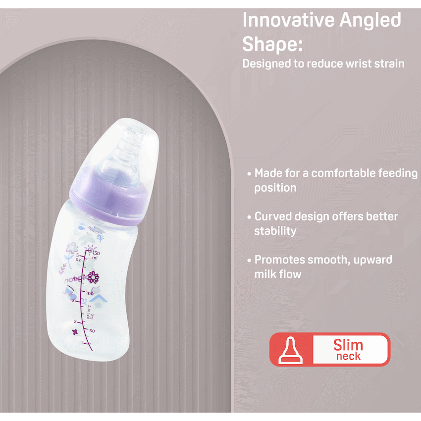 Pigeon Baby & Toddler Pigeon Flexible Curve Bottle 150ml - Garden