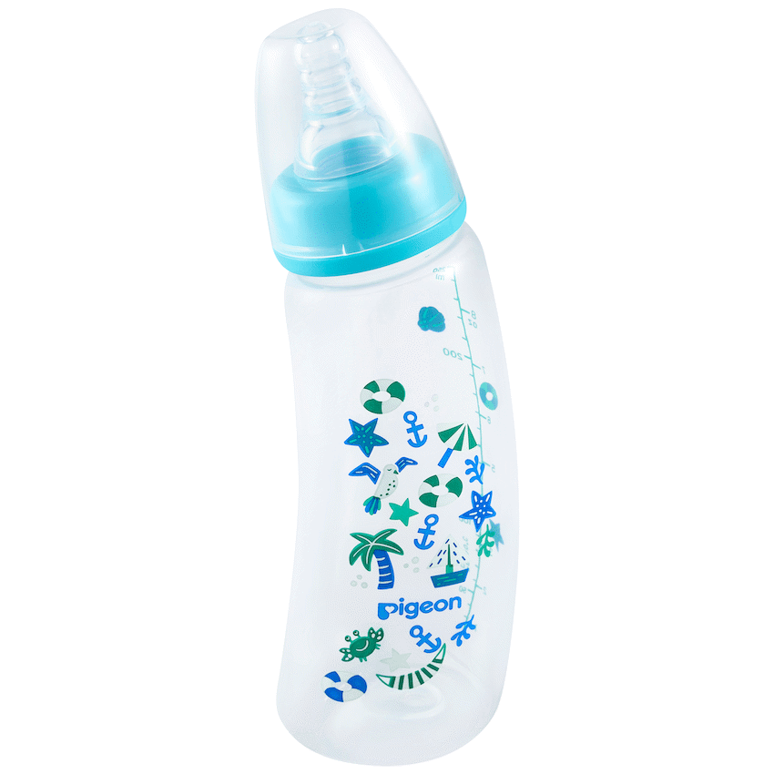 Pigeon Baby & Toddler Pigeon Flexible Curve Bottle 250ml - Beach
