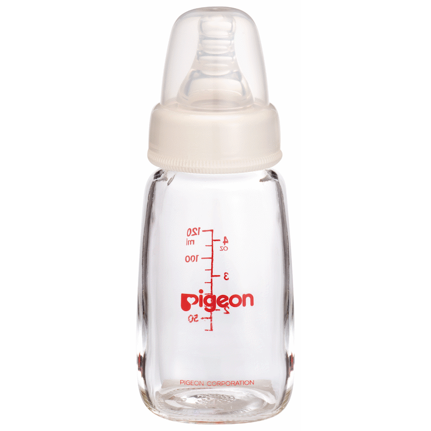 Pigeon Baby & Toddler Pigeon Flexible Glass Bottle with Peristaltic Nipple 120ml