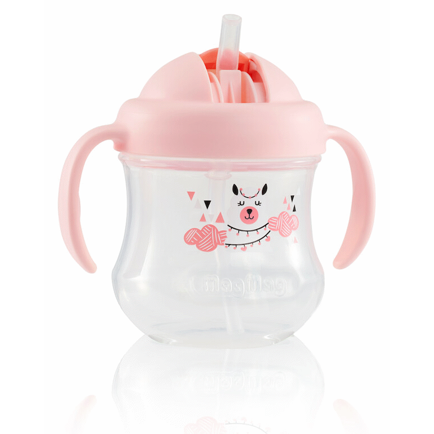 Pigeon Baby & Toddler Pigeon Mag Mag Straw Cup - Matte Pink