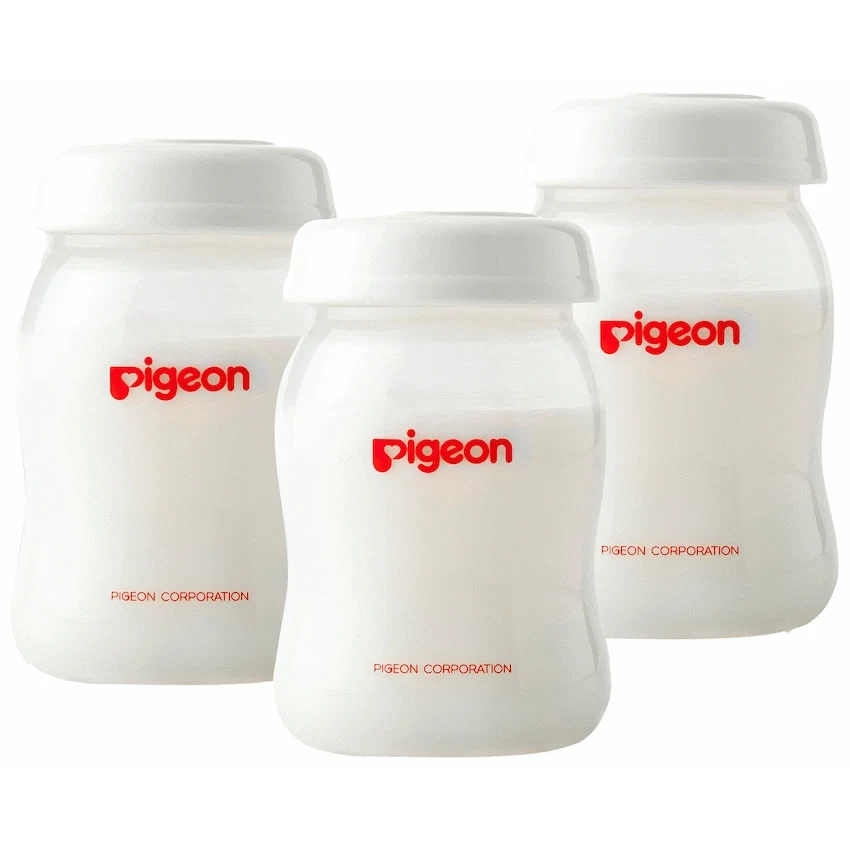 Pigeon Baby & Toddler Pigeon Milk Storage Bottle 160ml + Disk (3 Pc)