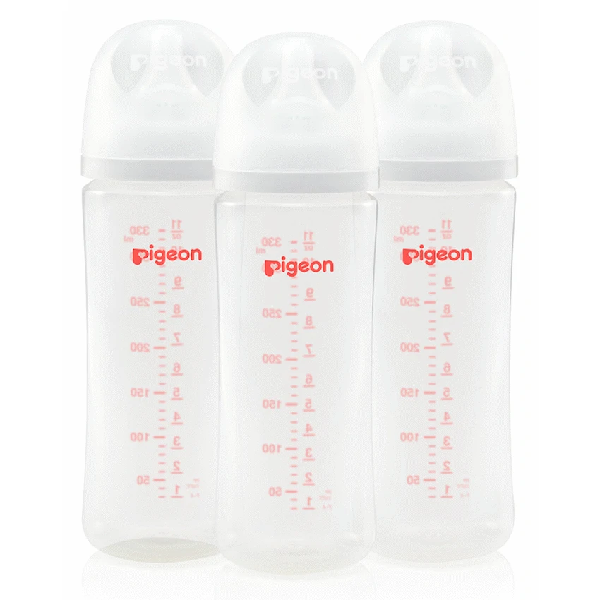 Pigeon Baby & Toddler Pigeon Softouch 3 Bottles PP 330ml (L) Triple Pack