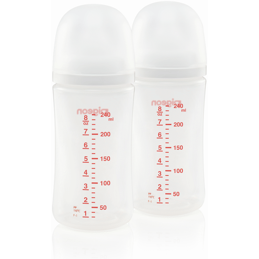Pigeon Baby & Toddler Pigeon SofTouch Nursing Bottle 240ml - Twin Pack