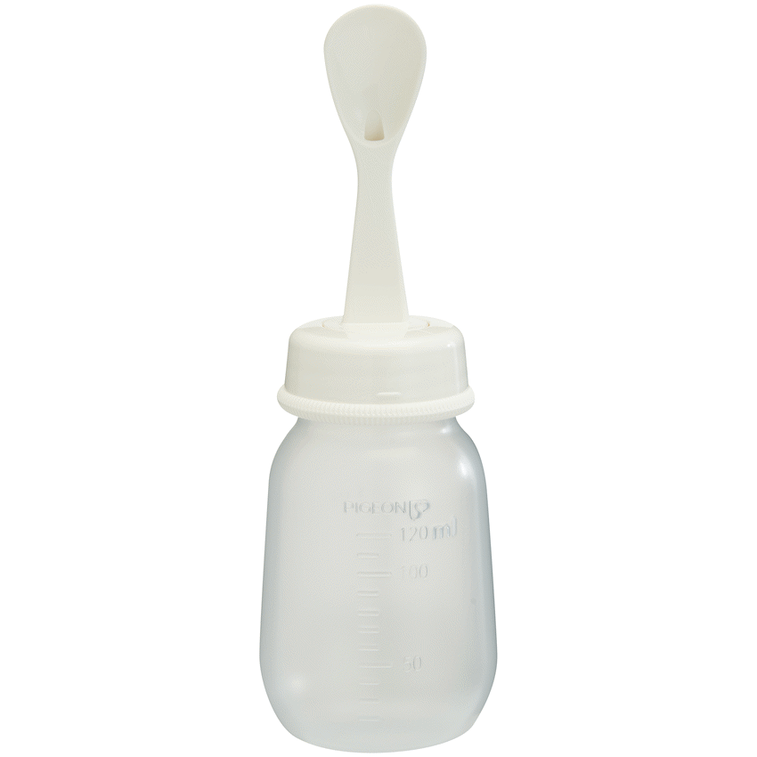 Pigeon Baby & Toddler Pigeon - Weaning Bottle + Spoon (D328)