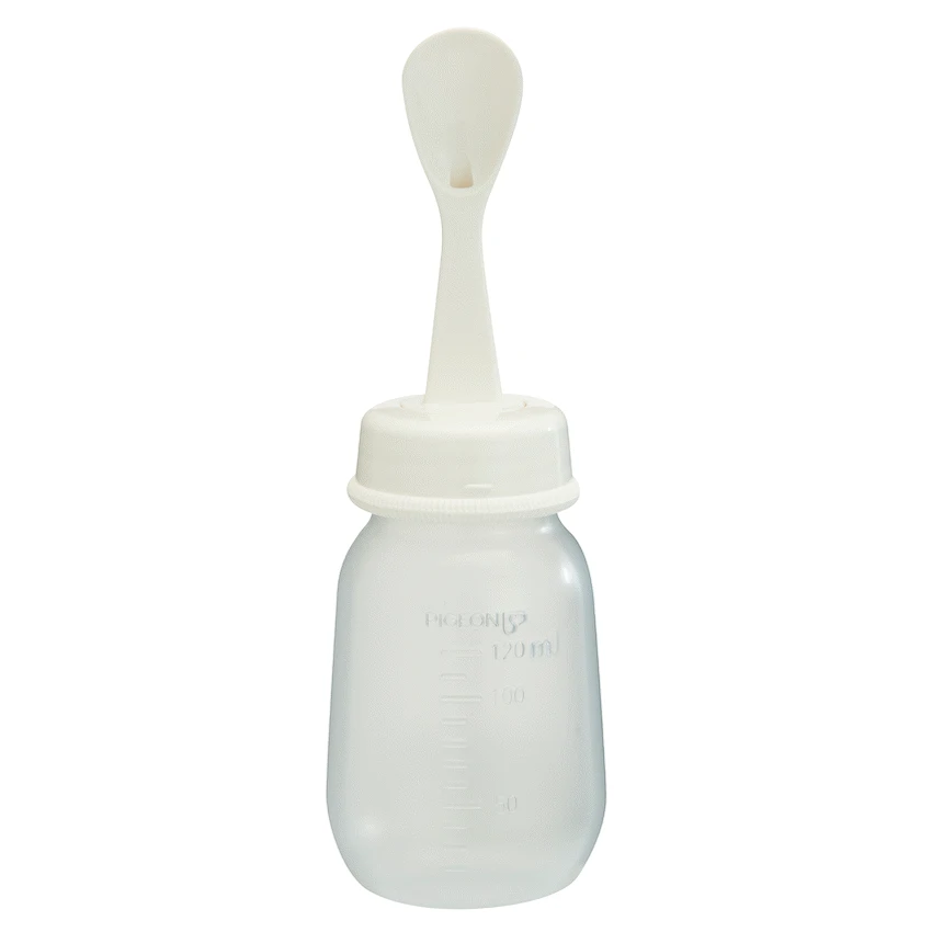 Pigeon Baby & Toddler Pigeon - Weaning Bottle + Spoon (D328)