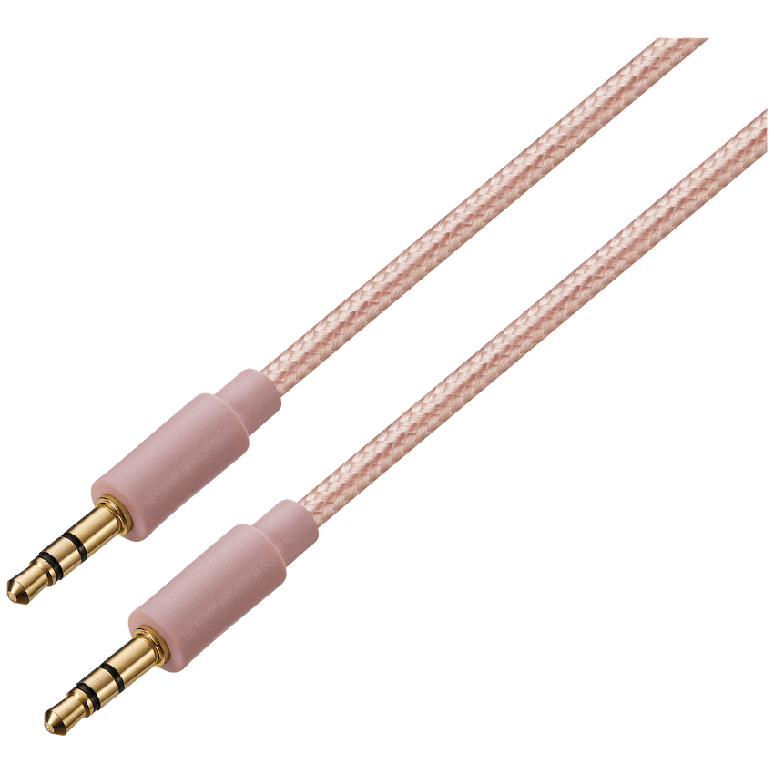 Premio Mobile Accessories Premio Braided AUX Cable 2m - Rose Gold