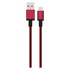 Premio Premio braided Micro USB cable Black/ Red 1.8m